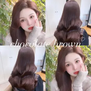 ロング カラー ブリーチなしWカラー 🎀韓国ヘア/amiのヘアスタイル