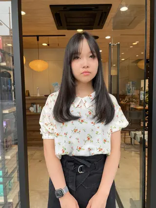 ロング 似合わせ レイヤー須川のヘアスタイル