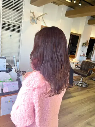 セミロング カラー 堀 望美のヘアスタイル