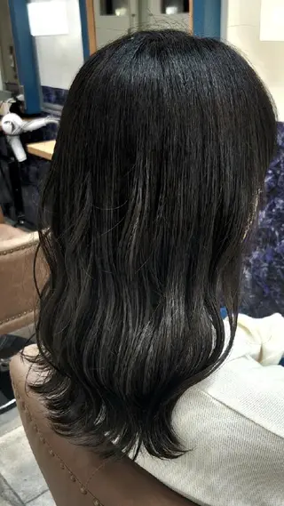 セミロング カラー 🌟あかり🌟 #Sign hairのヘアスタイル