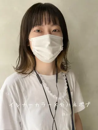ミディアム 【お悩み解決】 松尾一気のヘアスタイル