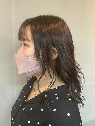 セミロング カラー パーマ Men's hair salon First 中百舌鳥店所属・First なかもず 店 YUKIのヘアスタイル