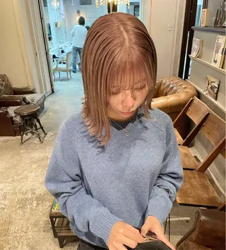 ショート カラー RUKA 美容院×ネイリストのネイルデザイン