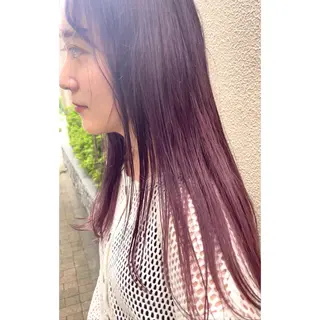 ロング カラー ホンダリサコ 透明感カラー/ボブのヘアスタイル