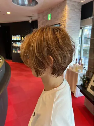 ショート カラー 水谷 亮太のヘアスタイル