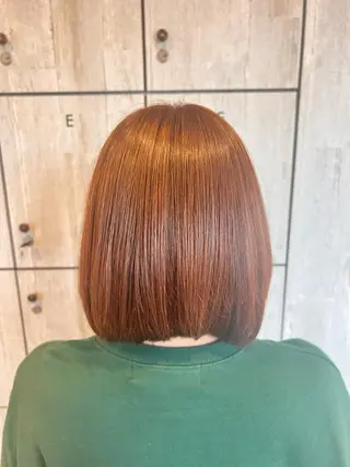 ミディアム カラー れいな🌼 ボブ･艶カラー🌼のヘアスタイル