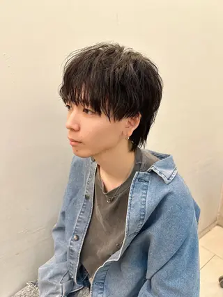 メンズ 藤本渚杜/メンズ/ 艶カラーのヘアスタイル