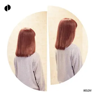 ミディアム カラー ✨縮毛矯正✨髪質改善 ナカシマ ユミのヘアスタイル