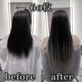 ロング KOSEI シールエクステのヘアスタイル