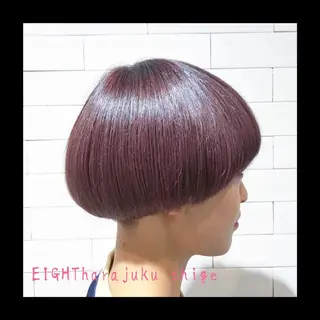 ショート カラー 及川シゲル 髪質改善講師のヘアスタイル