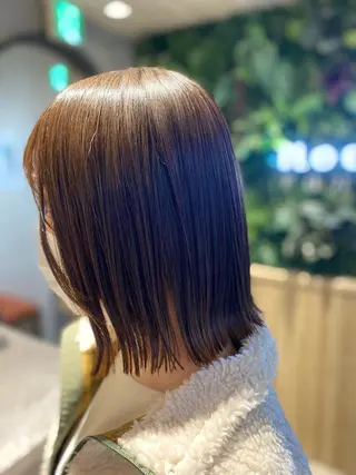 ミディアム noah rance 池袋所属・✨似合わせボブ✨ 縮毛矯正のヘアスタイル