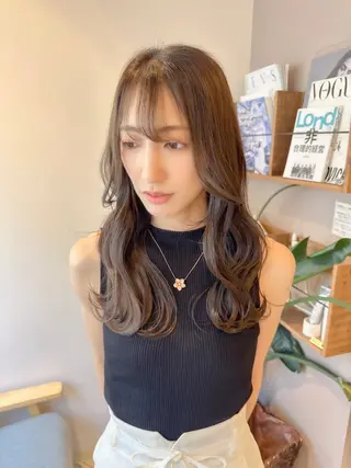 ロング カラー ボブ韓国風レイヤー 髪質改善/畠中ケントのヘアスタイル