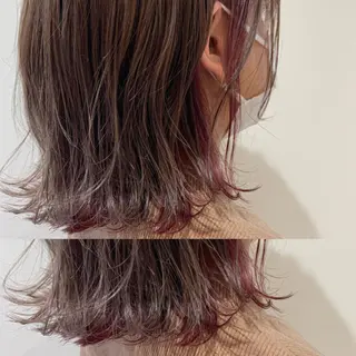 ミディアム 透明感カラー 金村真子のヘアスタイル