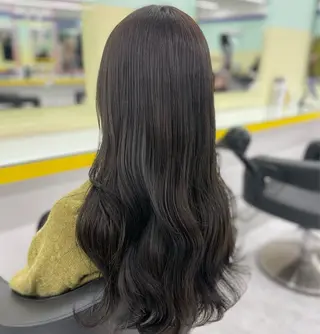 ロング カラー ヘアアレンジ ☁️縮毛矯正✖️ 透明感☁️りくのヘアスタイル