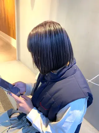 ミディアム カラー ブリーチ/アレンジ 天満/chihiroのヘアスタイル