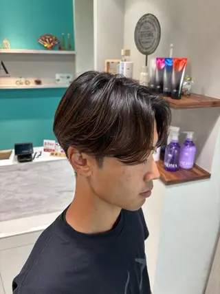 パーマ メンズ 河野 龍斗のヘアスタイル
