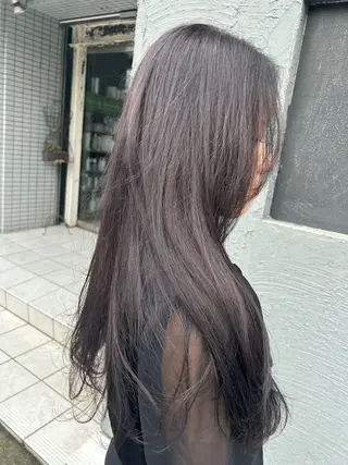ロング カラー 馬場 瑞穂のヘアスタイル