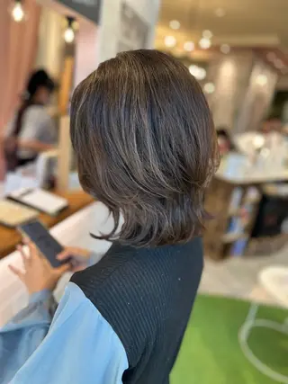 ミディアム カラー 艶髪☆外国人風カラー ハイトーン多田修弥のヘアスタイル