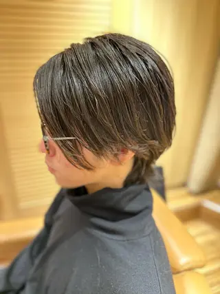 ミディアム HAIR MODE  KIKUHI「ヘアモードキクチ」神田店所属・💈【理容室】夜受付 上坂　一宏のヘアスタイル