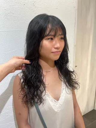 ロング パーマ ❤️ブリーチ暖色カ ラー❤️NAOのヘアスタイル