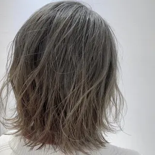 ミディアム カラー 渋谷ブリーチカラー 韓国ヘアyuikoのヘアスタイル