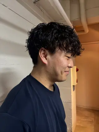 ショート パーマ メンズ 🩵似合わせカット SEIRA🩵のヘアスタイル