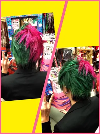 ショート カラー ヘアアレンジ メンズ 今泉 周のヘアスタイル