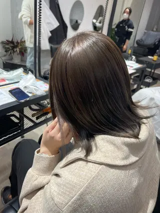 ミディアム カラー オタク美容師💟 チバコナツのヘアスタイル