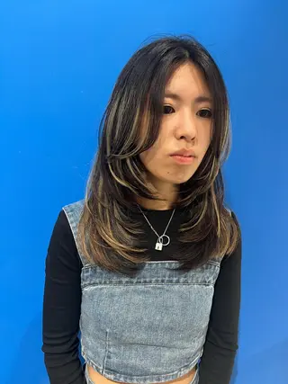 セミロング L⭐︎s  kind所属・L⭐︎s kind Amiのヘアスタイル