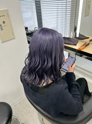 ロング メンズ 艶感ミルクティー🤍 色落ち綺麗🤍ともやのヘアスタイル