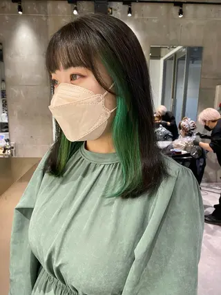 セミロング すぎもと さき⚡️ 朝ラク・*パーマのヘアスタイル