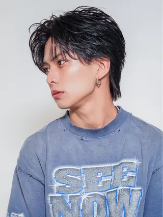 ショート パーマ メンズ MEN'S HAIR SENSE BLUE 渋谷宇田川交番前店所属・🔥メンズ特化🔥 牧野圭吾のヘアスタイル