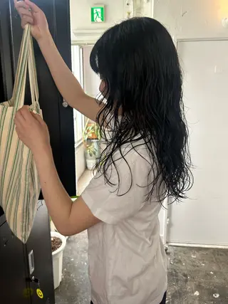 ロング カラー パーマ 小川真歩/パーマ /暖色オリーブのヘアスタイル