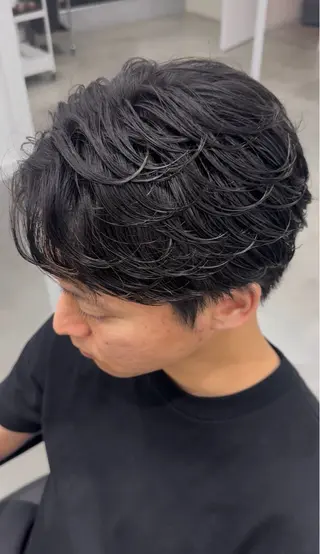 パーマ メンズ 加藤 拓海のヘアスタイル