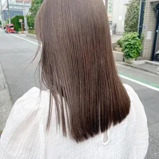 セミロング カラー kohana 🎀韓国ヘア🎀🤍のヘアスタイル