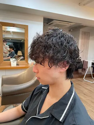 パーマ メンズ 西村 友佑のヘアスタイル
