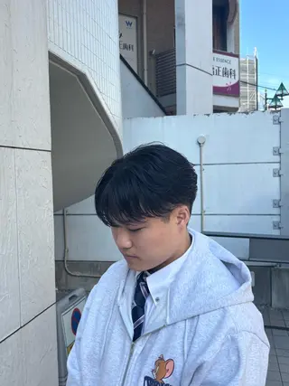 パーマ メンズ渋谷 北斗のヘアスタイル