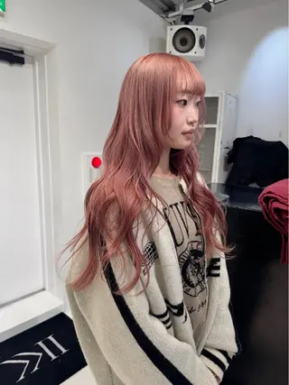 ロング カラー ヘアアレンジ Nakamura Kasuriのヘアスタイル