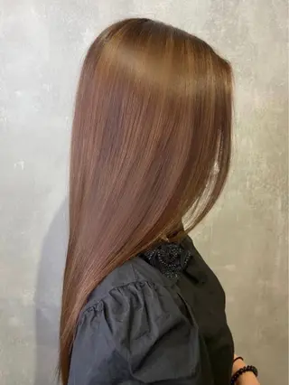 ロング カラー ツバサ 髪質改善のヘアスタイル