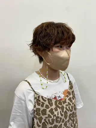 ショート カラー ヘアアレンジ パーマ特化美容師 mikuのヘアスタイル
