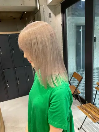 セミロング 🌊ハイライト Rizu🌊のヘアスタイル