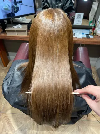 ロング 𝙃𝘼𝙍𝙐🎀 韓国×エクステのヘアスタイル