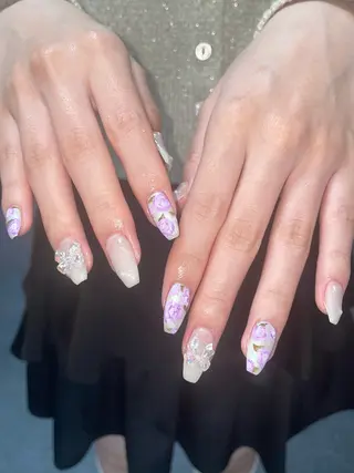 ネイル 🎀NAIL🎀 AI🪄︎︎◝✩のネイルデザイン
