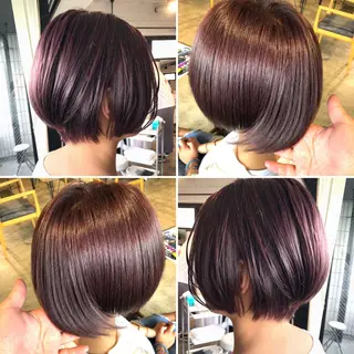 ショート カラー ハイトーン/レイヤー /ケアブリーチ石川治のヘアスタイル