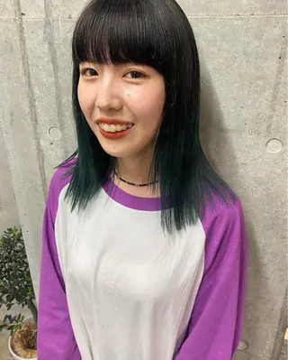 ミディアム Yahiko ハイトーンのヘアスタイル