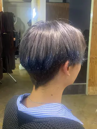 ショート カラー ブリーチカラーと、髪 質改善。HARUKAのヘアスタイル