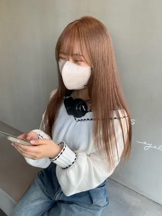 ロング カラー ブリーチ/アレンジ 天満/chihiroのヘアスタイル