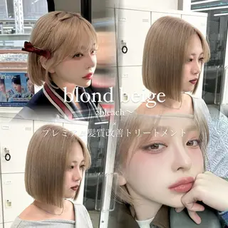 ミディアム カラー モテ髪💕ハイトーン yuriaのヘアスタイル