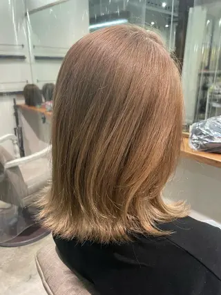 ミディアム カラー ヘアアレンジ hair salon darts所属・髪質改善/美髪ケア ✨岡野右京のヘアスタイル