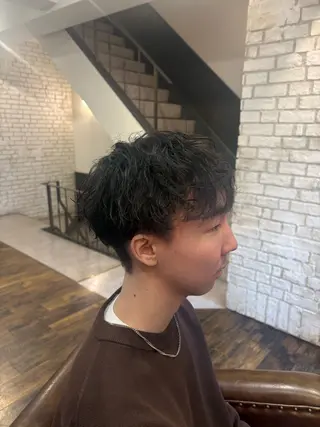 パーマ noa 似合わせ︰ 透明感︰韓国風のヘアスタイル